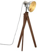 vidaXL Candeeiro de pé 25 W 45x45x120 cm E27 prateado vintage