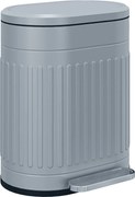 HOMCOM Lixeira 20L com pedal e tampa, balde interno removível, função Soft-Close, 36,5 x 31,2 x 45 cm, Cinza | Aosom Portugal