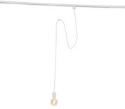 Candeeiro suspenso branco para sistema de calhas monofásico - Iconic Cavalux