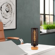 Candeeiro de Mesa Amasra – Preto – Diâmetro 10 cm, Altura 31 cm