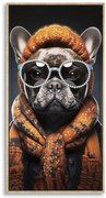 PINTURA SOBRE TELA LACADA BAD BULLY -A- C/MOLDURA 42,5X2,8X82,5 CM
