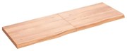 vidaXL Prateleira de parede 180x60x(2-6) cm carvalho tratado castanho