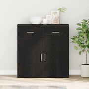 vidaXL Buffet Carvalho preto 79 x 38 x 80 cm Madeira processada