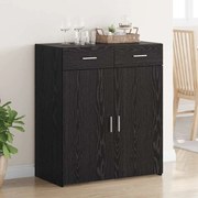 vidaXL Armário de Armazenamento Carvalho Preto 80x42,5x93,5 cm Madeira engenheirada