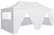 Tenda Dobrável Pop-Up Paddock Profissional Impermeável - 3x6 m - Branc