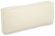 vidaXL Almofada de palete para assento / encosto Creme 120 x 50 x 12 cm