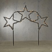 Foco de Natal Estrelas Incl. LED com 8 configurações e temporizador - Rudolph