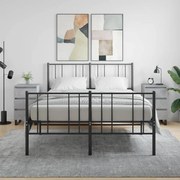 vidaXL Mesas de cabeceira 2 pcs derivados madeira cinza cimento