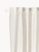 Cortinas transparentes multi-banda Birch, conjunto de 2, L 130 cm