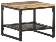 vidaXL Mesa de apoio 40x40x35 cm madeira recuperada maciça