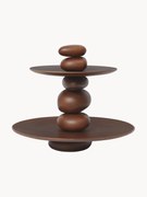 Suporte de servir com andares em madeira de faia Pebble