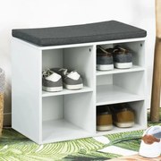Sapateira com almofadão 51,5x29x48 cm branco
