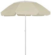 Guarda-sol de praia 300 cm amarelo areia