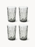 Copos altos com padrão estruturado Colorado, conjunto de 4