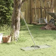 vidaXL Rastelo de Jardim Prateado 75 x 25 x 200 cm Aço inoxidável