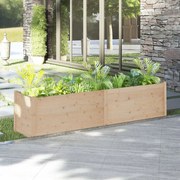 vidaXL Vaso de jardim 200x50x50 cm madeira de pinho maciça