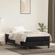 vidaXL Estrutura de cama 90x200 cm veludo preto