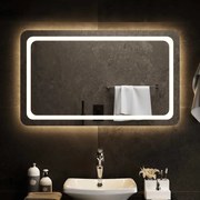 vidaXL Espelho de casa de banho com luzes LED 100x60 cm