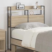 vidaXL Cabeceira de armazenamento Carvalho Sonoma 90 cm