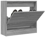 vidaXL Sapateira 60x21x57 cm derivados de madeira sonoma cinza