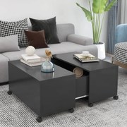 Mesa de Centro Lexas com Baú - Cinzento - Design Moderno