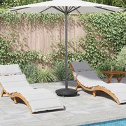 Base para Parasol vidaXL com Rodas para Postes de Ø38-48 mm 13 kg Redonda