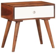 vidaXL Mesa de apoio 45x30x45 cm madeira de acácia maciça