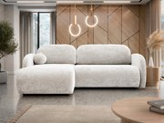 Sofá de canto Columbus 249, Cama com arrumação, 233x160x88cm, 116 kg, Pernas: Plástico, Madeira: Pinheiro