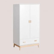 Armário Com Gaveta Em Mdf E Madeira De Pinho Tom Kids Branco - Sklum