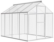 vidaXL Aviário de exterior em alumínio 178x242x192 cm