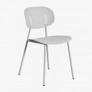 Cadeira De Jantar Em Polipropileno E Ferro Tupah Cinza Claro - Sklum