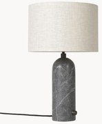 Candeeiro de mesa grande e regulável com base em mármore Gravity, vários tamanhos