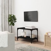 Móvel de TV 60x33x41 cm derivados de madeira e aço preto