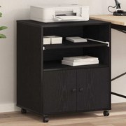 vidaXL Suporte para Impressora Carvalho Preto 60 x 48 x 74 cm