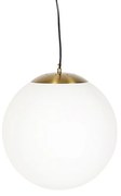 Candeeiro de suspensão escandinavo em vidro opalino 40 cm - Bola 40 Moderno,Design