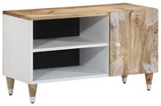 vidaXL Móvel de TV 80x31,5x46 cm madeira de mangueira maciça