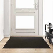 vidaXL Tapete de Entrada Preto 120 x 180 cm Polipropileno e vinil