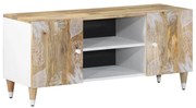 vidaXL Móvel de TV 105x33,5x46 cm madeira de mangueira maciça