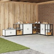 vidaXL Prateleira de Armazenamento de Cozinha Branco 60 x 50 x 92 cm