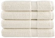 vidaXL Toalhas premium SOLUND 4 pcs 100x200 cm 600 gsm creme