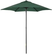 Chapéu de Sol de Jardim Ø2x2 m Chapéu de Sol com Mastro de Alumínio Ma
