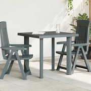 vidaXL Mesa de jardim 80x75x72 cm plástico verde