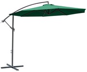 Chapéu de Sol de Jardim Inclinável Chapéu de Sol Excêntrico a Manivela