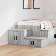 Armário de Armazenamento vidaXL Cinza Sonoma 118x41x40 cm Madeira de Engenharia