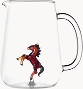 Jarro em vidro de borossilicato artesanal Horse, 1,7 L