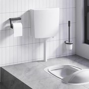 vidaXL Autoclismo de WC c/ entrada de água inferior 3/6 L branco