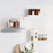 vidaXL Prateleiras de parede 3 pcs aço inoxidável prateado
