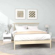 vidaXL Mesas de cabeceira 2 pcs madeira processada branco