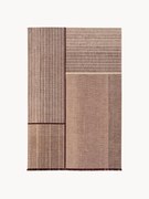Tapete de pelo curto com franjas Monochrome, Design Folkform