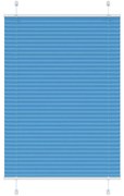 vidaXL Azul Plissada Cega 100x150 cm Largura Tecido 99,4 cm Poliéster